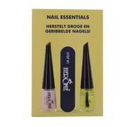 Lakiery do paznokci - Nail Essentials zestaw olejek do paznokci 4ml + polerka + baza do paznokci 4ml - miniaturka - grafika 1