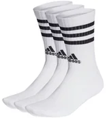 Skarpetki damskie - Skarpety ADIDAS męskie Cushioned Crew Socks 3PACK białe - miniaturka - grafika 1