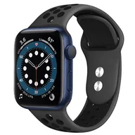 Akcesoria do smartwatchy - Apple Crong Pasek Crong Duo Sport Band do Watch 42/44 mm szary/czarny CRG-44DSB-BLK - miniaturka - grafika 1