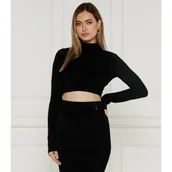 Bluzki damskie - Patrizia Pepe Bluzka | Cropped Fit - miniaturka - grafika 1