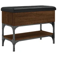 Szafki na buty - vidaXL Ławka na buty w kolorze brązowego dębu 62x32x45 cm Materiał drewnopochodny - miniaturka - grafika 1