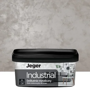 Powłoka dekoracyjna INDUSTRIAL Platinum Efekt metalowy JEGER - Tynki - miniaturka - grafika 1