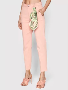Spodnie damskie - Guess Spodnie materiałowe W2GB12 WEIL3 Pomarańczowy Slim Fit - grafika 1