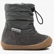 Śniegowce damskie - Naturino Dziecięce Śniegowce Wodoodporne Ze Skórą 26 Ż7C - miniaturka - grafika 1