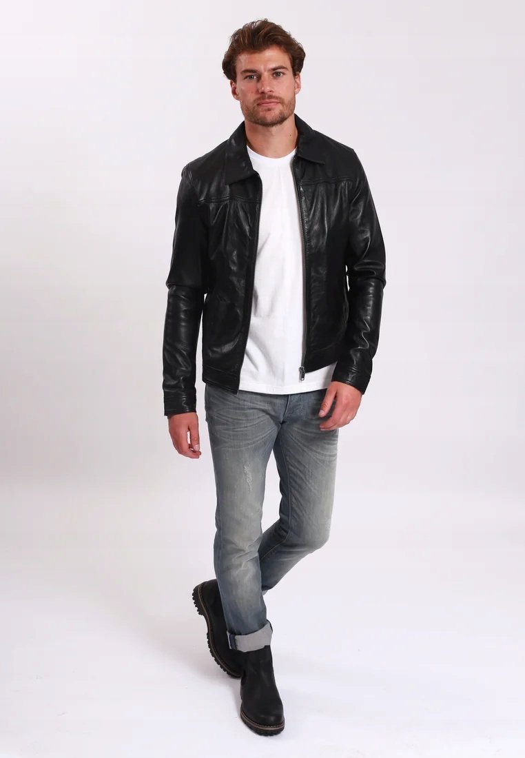 Lee Cooper Bomber bassus kurtka męska pilotk Kolor CZARNY BRIAG Roz.XXL