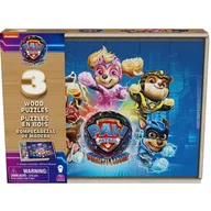 Puzzle - Puzzle drewniane Psi Patrol The Mighty Movie Wielki Film 3 zestawy - miniaturka - grafika 1