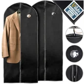 Pokrowce na ubrania - 2x Pokrowiec Na Ubrania Odzież Garnitur Koszulę Płaszcz Sukienkę Ochronny - miniaturka - grafika 1