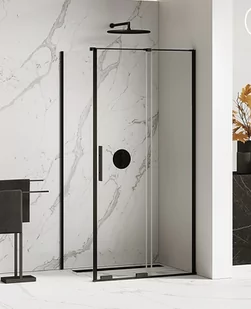 New Trendy EXK-4125 KABINA SMART BLACK PROSTOKĄTNA 100x90x200 CZYSTE 8mm ACTIVE SHIELD - Kabiny prysznicowe - miniaturka - grafika 2