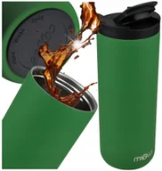 Kubki termiczne - TERMOS KUBEK TERMICZNY NA KAWĘ HERBATĘ STALOWY MIOWI 500 ML ZIELONY - miniaturka - grafika 1