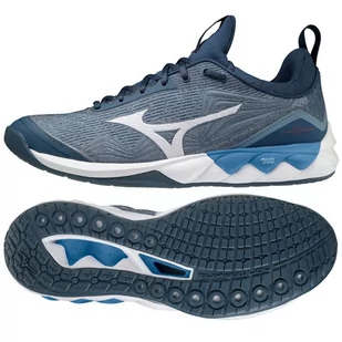 Buty do sitkówki Mizuno Wave Luminous 2 M V1GA212021 niebieskie - Siatkówka - miniaturka - grafika 1