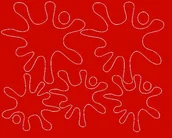 Pasmanteria - Kleksy naklejki maskujące, czerwone połysk, 5 sztuk - miniaturka - grafika 1