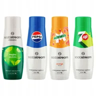 Syropy i koncentraty owocowe - SODASTREAM Pepsi + Mirinda + 7Up + Mojito syropy do saturatora 4 szt. - miniaturka - grafika 1
