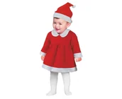 Czapki dla dzieci - GoDan Strój "Mała Mikołajka" (czapka, sukienka), 6-12 miesięcy - miniaturka - grafika 1