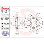 Tarcze hamulcowe - Tarcza hamulcowa BREMBO 09.9772.1X - miniaturka - grafika 1