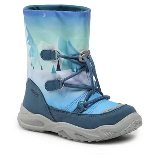 Buty dla chłopców - Śniegowce Superfit GORE-TEX 1-009238-8000 S Blue - grafika 1