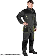 Odzież robocza - R.E.I.S. LH-FMN-O - KOMBINEZON OCHRONNY - stalowo-czarno-żółty 56 - miniaturka - grafika 1