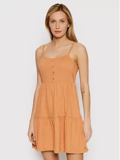 Sukienki - Roxy Sukienka letnia Beach Hangs ARJKD03229 Pomarańczowy Regular Fit - grafika 1