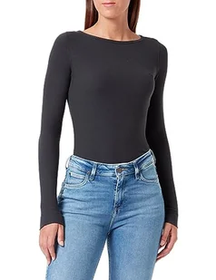 Lee Damska koszulka Ls Boat Neck Tee, czarny, XS - Koszulki i topy damskie - miniaturka - grafika 1