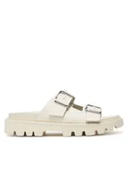 Klapki i japonki damskie - Tommy Jeans Klapki Tjw Double Strap Sandal EN0EN02753 Biały - miniaturka - grafika 1