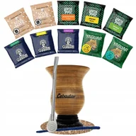 Yerba Mate - Zestaw Yerba Mate 10x50g + Matero Tykwa - miniaturka - grafika 1