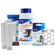 Akcesoria i części do ekspresów do kawy - Zestaw Krups - Filtr AL-TES46 3szt, Uniwersalny Odkamieniacz 250ml, Cleaneo - miniaturka - grafika 1
