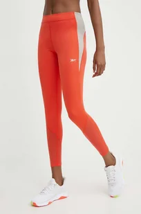 Reebok legginsy do biegania Vector kolor pomarańczowy gładkie 100076054 - Legginsy - miniaturka - grafika 1