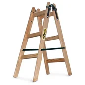 Drabiny - DRABEST Drabina drewniana malarska 2x3 stopniowa 150 kg - miniaturka - grafika 1