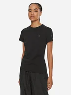 Koszulki i topy damskie - Koszulka damska bawełniana Calvin Klein K20K208061-BEH L Czarna (8720639735143). T-shirty damskie - miniaturka - grafika 1