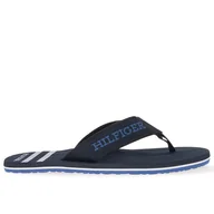 Klapki i japonki męskie - Japonki Tommy Hilfiger Monotype Logo FM0FM05020-DW5 - granatowe - miniaturka - grafika 1