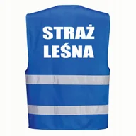 Odzież robocza - Kamizelka PORTWEST Niebieska rozmiar XXL/3XL z nadrukiem STRAŻ LEŚNA - miniaturka - grafika 1