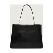 Torebki damskie - Furla Shopperka FURLA AGATA | zamsz - miniaturka - grafika 1