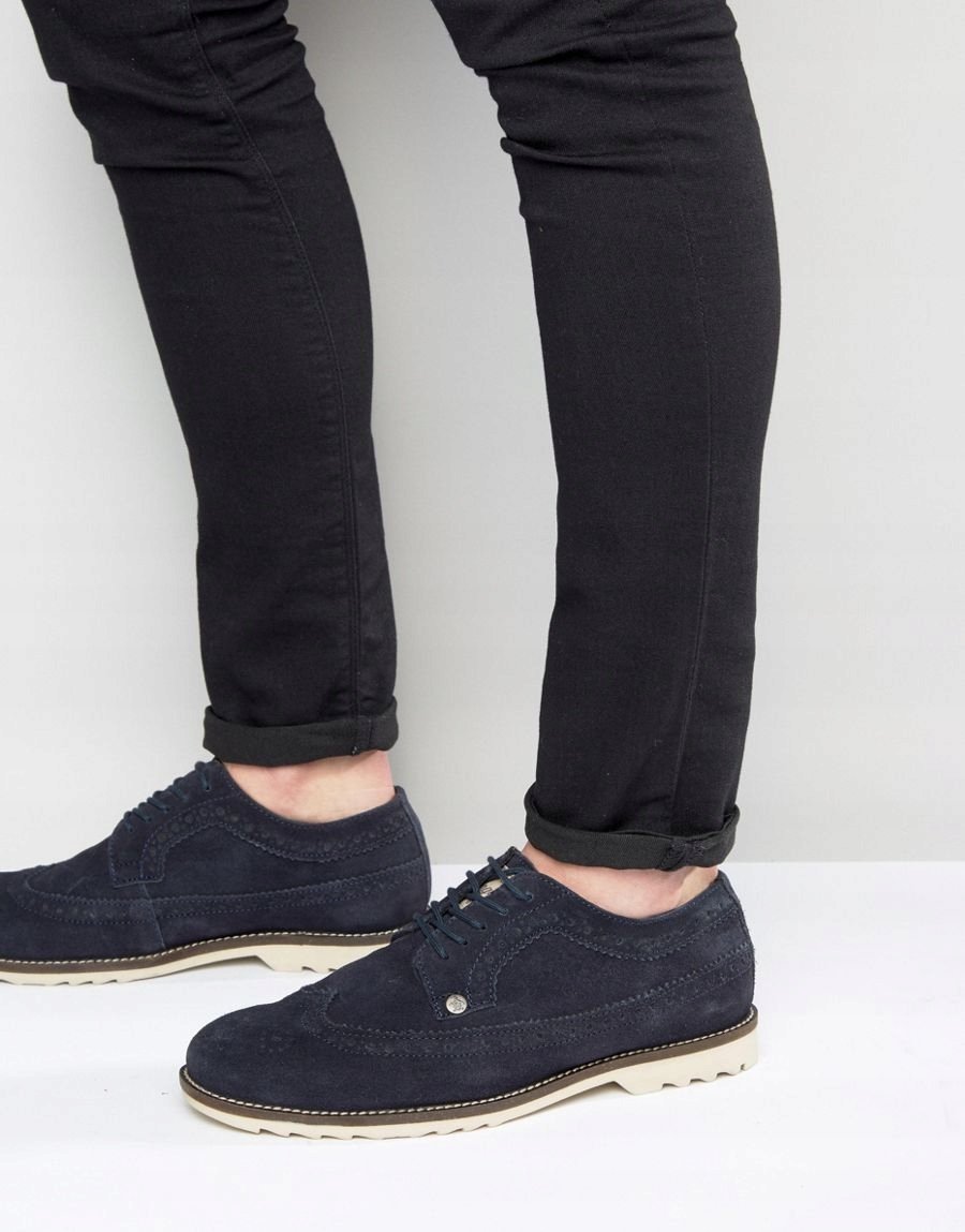 ORIGINAL PENGUIN PÓŁBUTY MĘSKIE GRANATOWE ZAMSZOWE 41 14CA