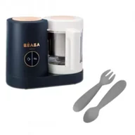 Akcesoria do karmienia - Beaba Babycook Neo Night Blue + EZPZ Komplet silikonowych sztućców Mini Utensils Zestaw - miniaturka - grafika 1