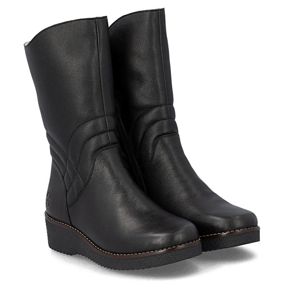 Kozaki damskie Rieker Y4656-00 BLACK R.37