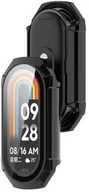Akcesoria do smartwatchy - Bizon Etui ze szkłem do zegarka Case+Glass Watch do Xiaomi Smart Band 9, czarny - miniaturka - grafika 1