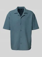 Koszule męskie - Koszula casualowa z kołnierzem z połami - miniaturka - grafika 1