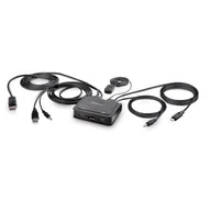 Przełączniki KVM - StarTech C2-D46-UAC-CBL-KVM przełącznik KVM Czarny - miniaturka - grafika 1