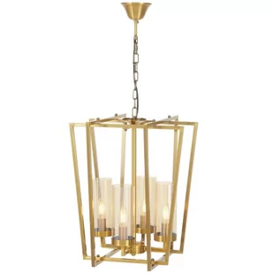 NOWOCZESNA LAMPA WISZĄCA ZŁOTA ARES W4 - Lampy sufitowe - miniaturka - grafika 2