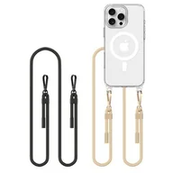 Etui i futerały do telefonów - Etui IPHONE 16 PRO Tech-Protect Flexair Chain MagSafe Black & Taupe transparentne - miniaturka - grafika 1