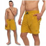 Kąpielówki męskie - KĄPIELÓWKI MĘSKIE SPODENKI KĄPIELOWE SZORTY Z KIESZENIAMI GŁADKIE MORAJ 4XL - miniaturka - grafika 1