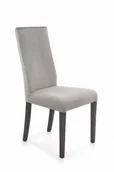 Krzesła - Diego 1 krzesło tapicerowane szare nogi czarne - miniaturka - grafika 1