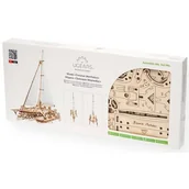 Modele do sklejania - UGEARS 3D Puzzle Trimaran Merihobus statek żaglówka puzzle drewniane modelarstwo zestaw do zabawy - DIY puzzle zabawka edukacyjna - ekologiczne drewno zestaw do budowy modelu - dla dorosłych i dzieci - miniaturka - grafika 1