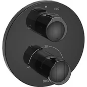 Baterie wannowe i prysznicowe - Roca T-1000 bateria wannowo-prysznicowa podtynkowa termostatyczna titanium black A5A0D09CN0 - miniaturka - grafika 1