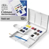 Farby i media malarskie - Winsor & Newton, Zestaw farb akwarelowych Cotman Compact, 14 kolorów - miniaturka - grafika 1