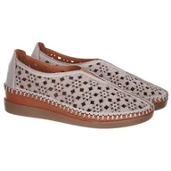 Półbuty damskie - Półbuty damskie Bombonella 2T-V10.191-1 SILVER GREY 40 - miniaturka - grafika 1