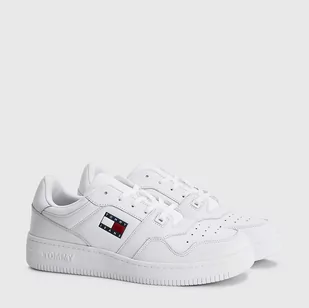 Trampki męskie niskie Tommy Hilfiger EM0EM00955 41 Białe (8720116726787) - Trampki męskie - miniaturka - grafika 1