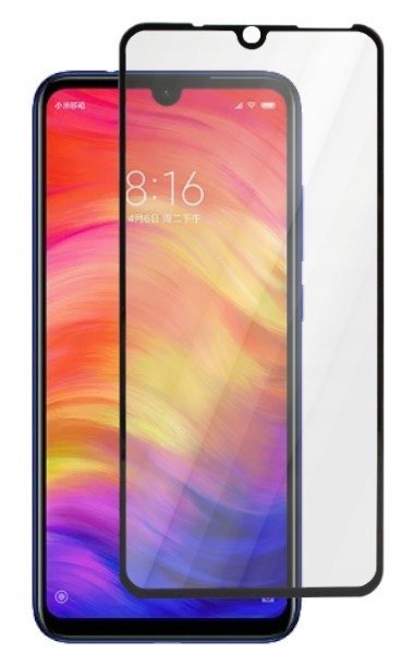 9H Szkło Do Xiaomi Redmi Note 7 Full 5D Czarne Cf Szkiełko Ochronne Szybka Hartowana Na Ekran