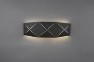 Lampy ścienne - Trio Lighting Kinkiet LED Zandor czarny, szerokość 40 cm - miniaturka - grafika 1