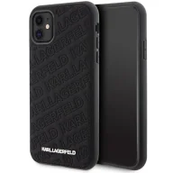 Etui i futerały do telefonów - Etui Karl Lagerfeld Quilted K Pattern na iPhone 11 / Xr - czarne - miniaturka - grafika 1