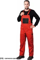 Odzież robocza - R.E.I.S. MMS - ogrodniczki ochronne - czerwono-czarny 58 - miniaturka - grafika 1